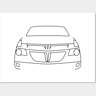 Pontiac Aztek outline graphic (black) Posters and Art